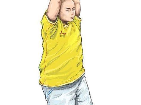 以速写打篮球双人防守进攻（打破常规，攻守兼备的双人默契）